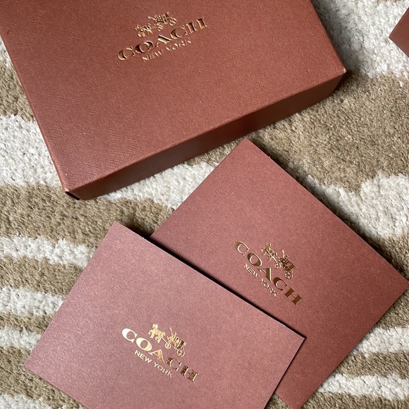 Coach Accessories - New Coach box and receipts set
